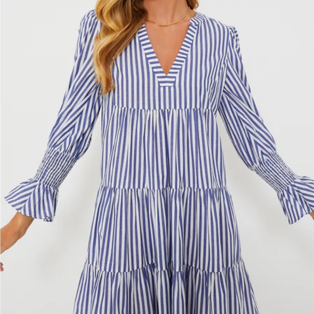 EUC Blue and White Stripe Cotton Poplin Kenzo Dress